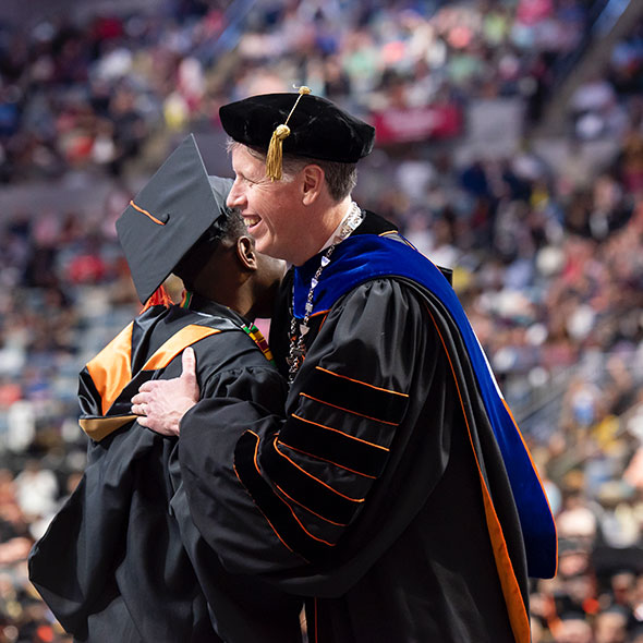 Dr. Einolf at Commencement